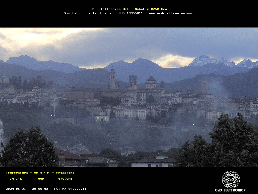 immagine della webcam nei dintorni di Brignano Gera d'Adda: webcam Bergamo