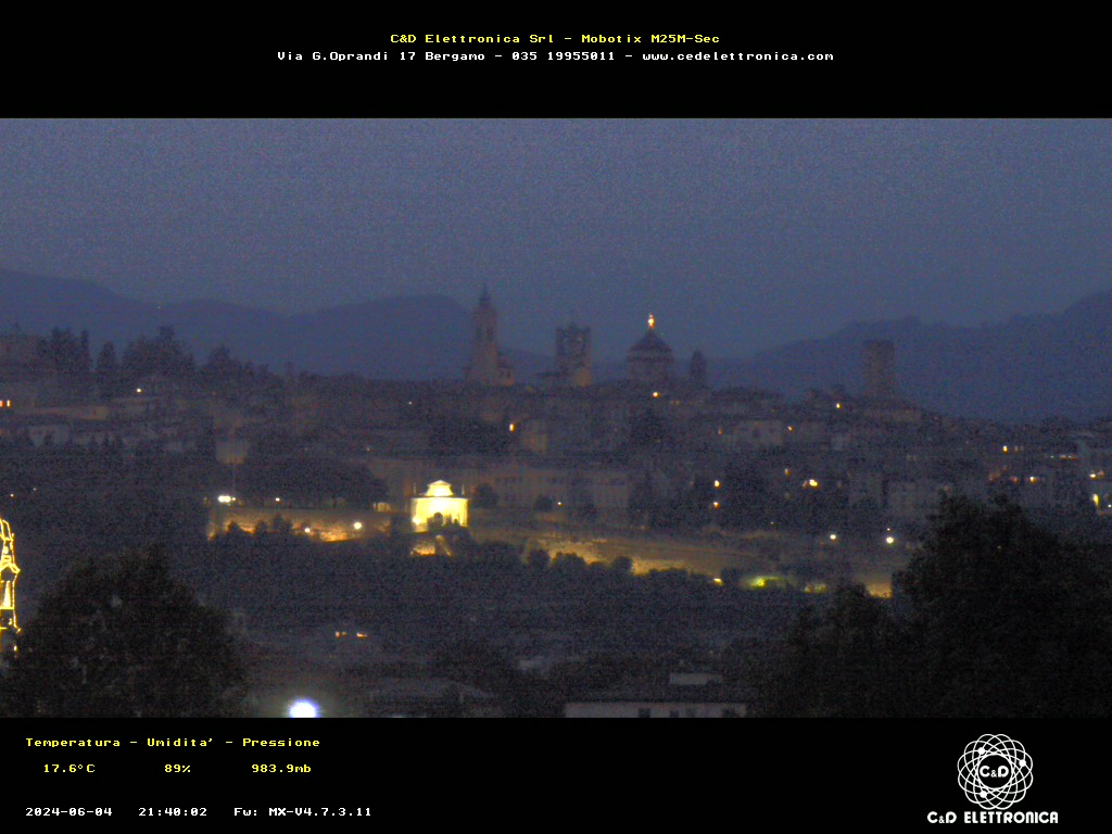 immagine della webcam nei dintorni di Almenno San Bartolomeo: webcam Bergamo