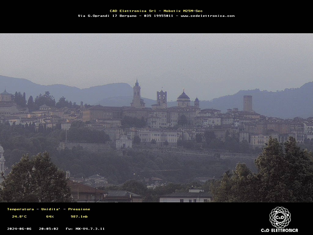 immagine della webcam nei dintorni di Aviatico: webcam Bergamo