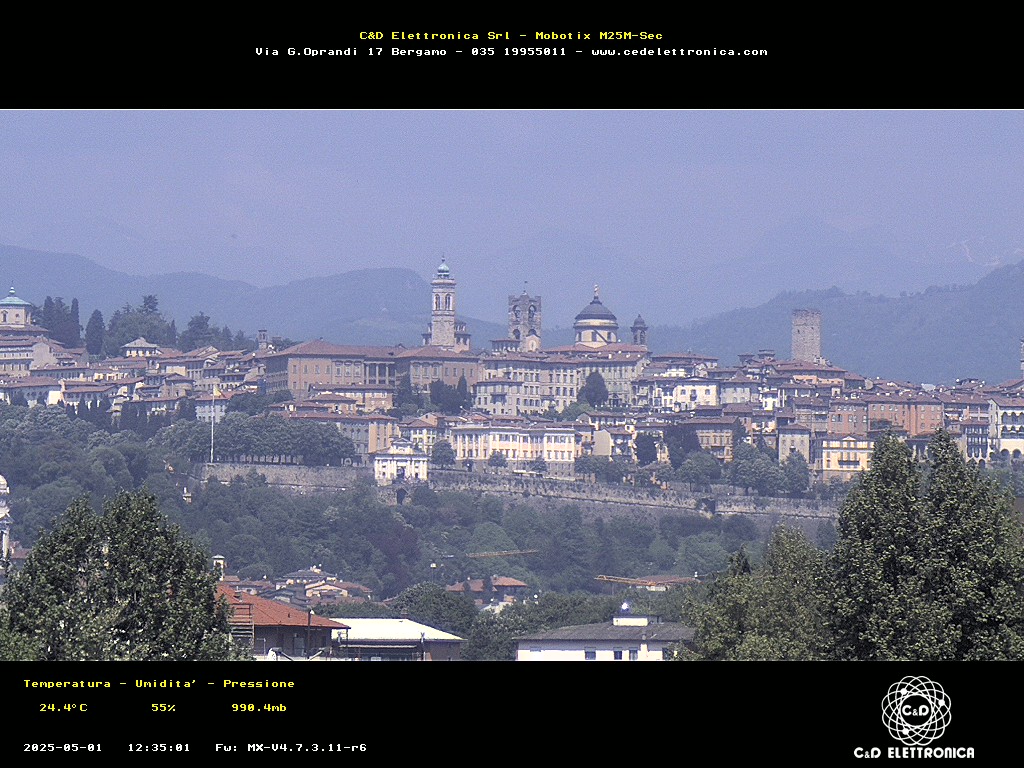 immagine della webcam nei dintorni di Valbrembo: webcam Bergamo