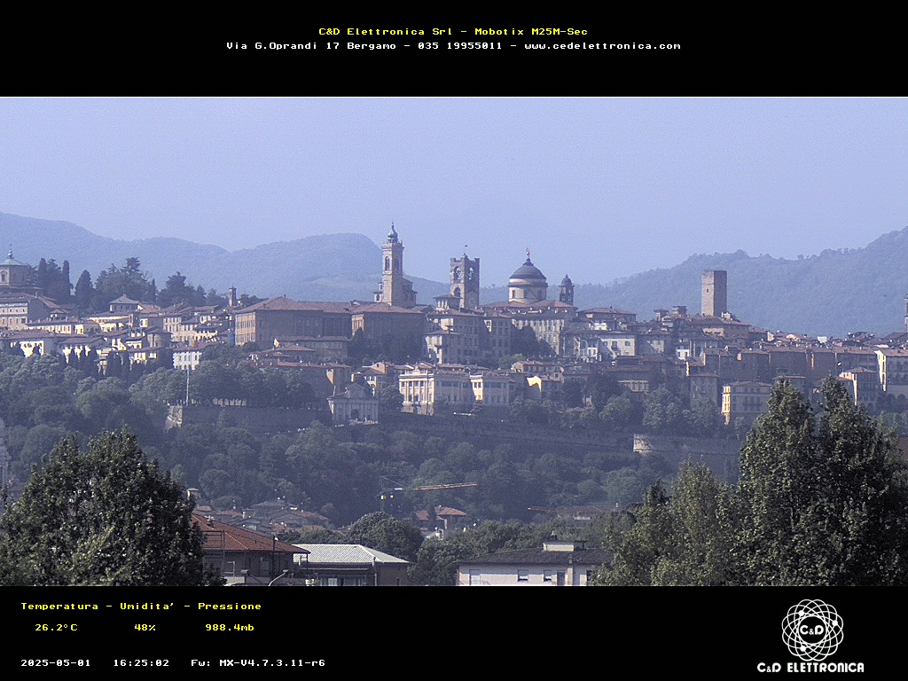 immagine della webcam nei dintorni di Capriate San Gervasio: webcam Bergamo