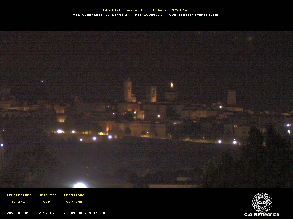 immagine della webcam nei dintorni di Bergamo Città Alta: webcam Bergamo