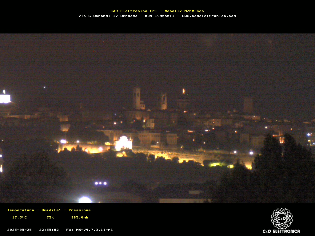 immagine della webcam nei dintorni di Bergamo Città Alta: webcam Bergamo