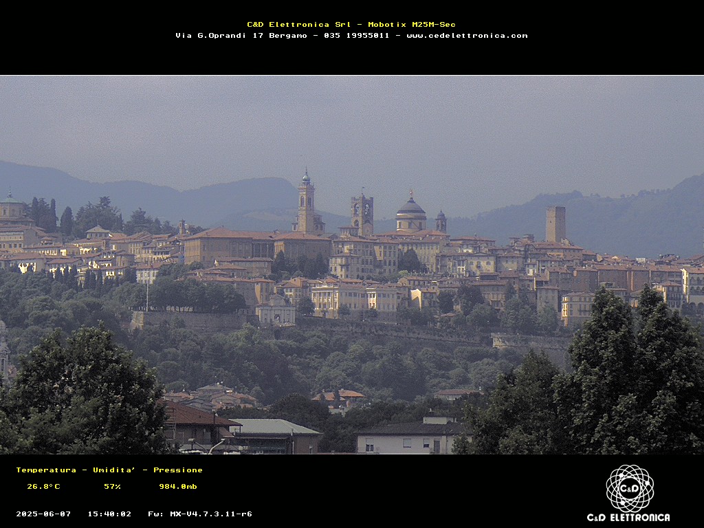 immagine della webcam nei dintorni di Almenno San Bartolomeo: webcam Bergamo