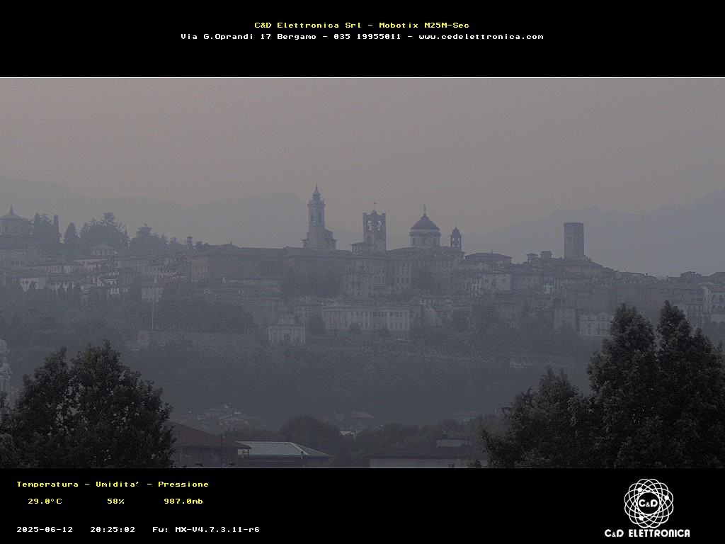 immagine della webcam nei dintorni di Valbrembo: webcam Bergamo