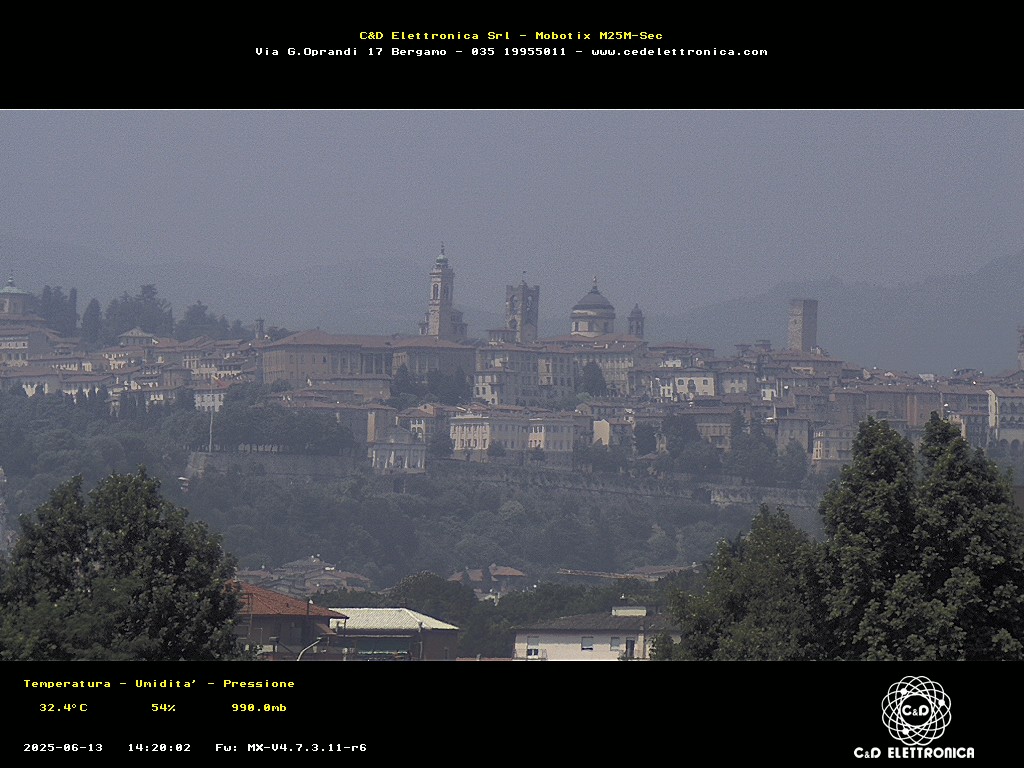 immagine della webcam nei dintorni di Valbrembo: webcam Bergamo