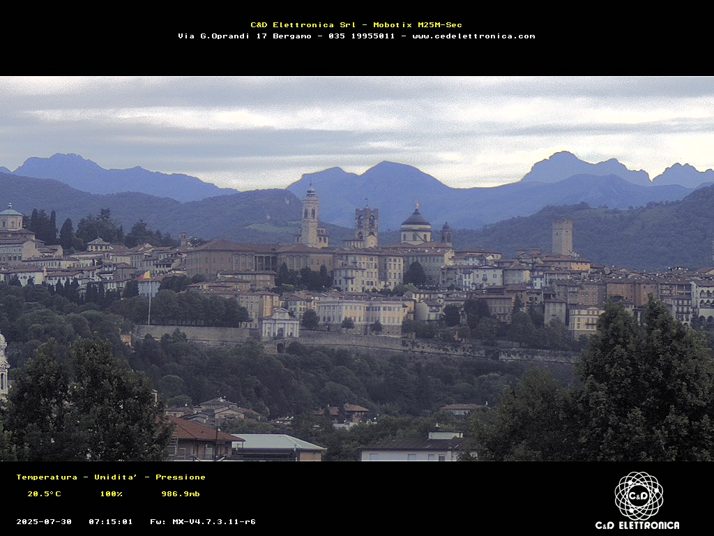immagine della webcam nei dintorni di Valbrembo: webcam Bergamo
