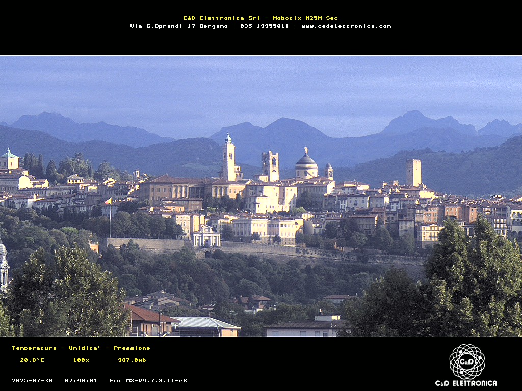 immagine della webcam nei dintorni di Vailate: webcam Bergamo