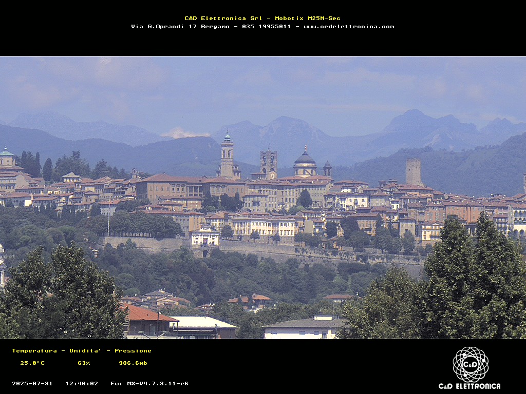 immagine della webcam nei dintorni di Bonate Sotto: webcam Bergamo