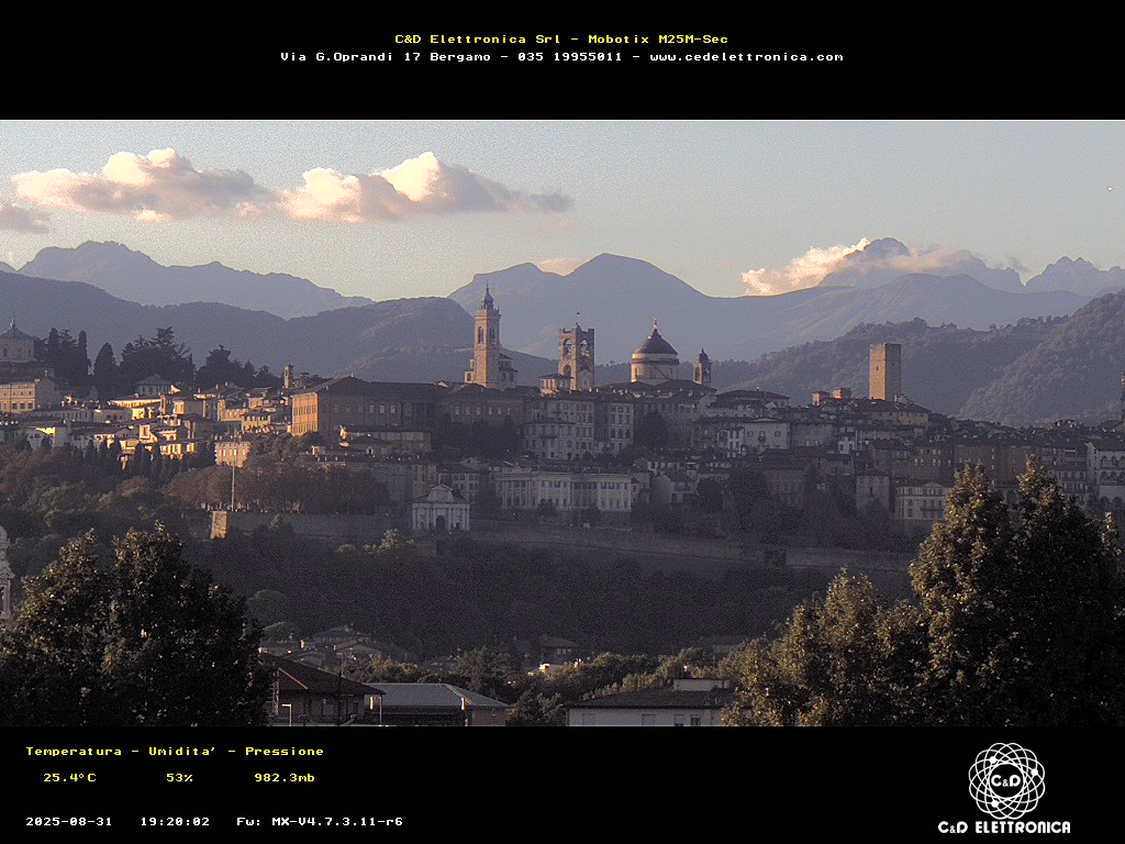 immagine della webcam nei dintorni di Paladina: webcam Bergamo