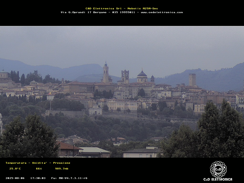 immagine della webcam nei dintorni di Paladina: webcam Bergamo