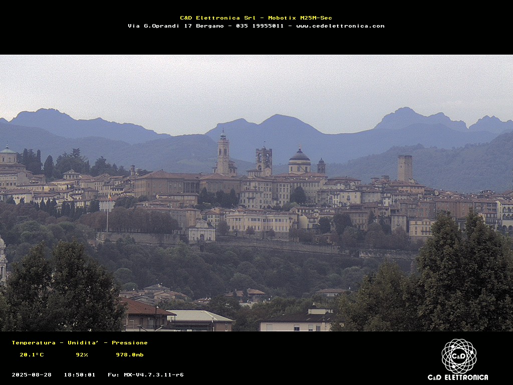 immagine della webcam nei dintorni di Cornate d'Adda: webcam Bergamo