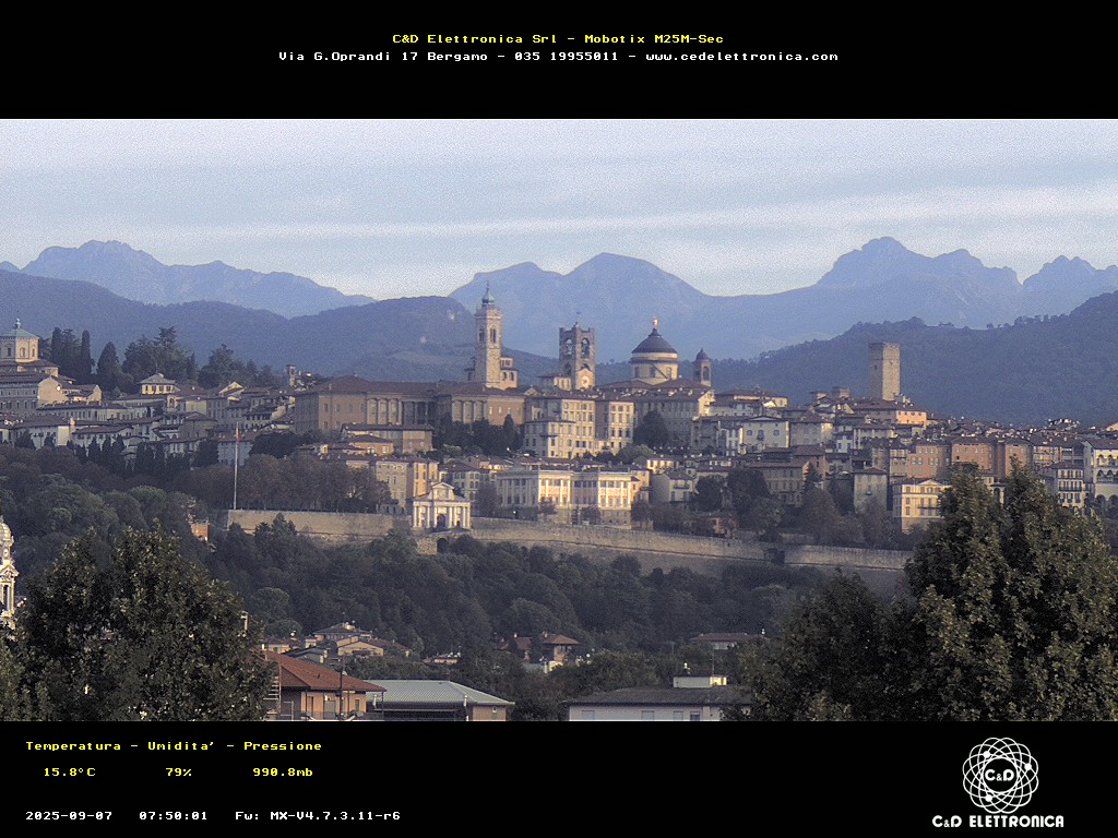 Preview delle webcam di Bergamo
