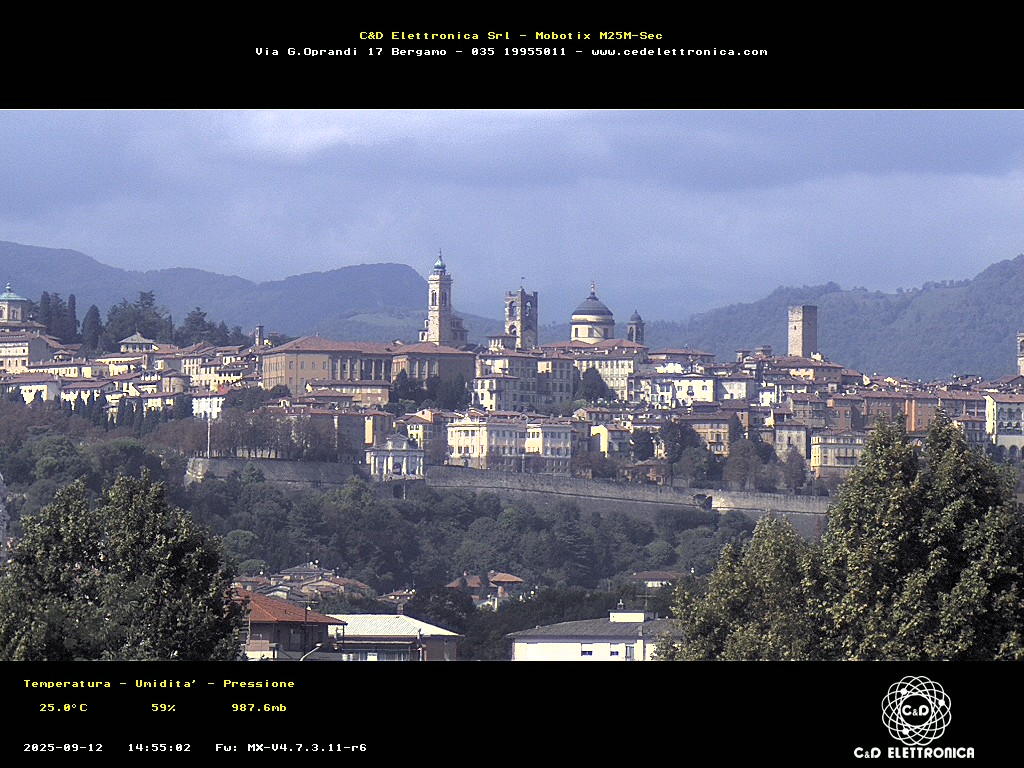 immagine della webcam nei dintorni di San Pellegrino Terme: webcam Bergamo