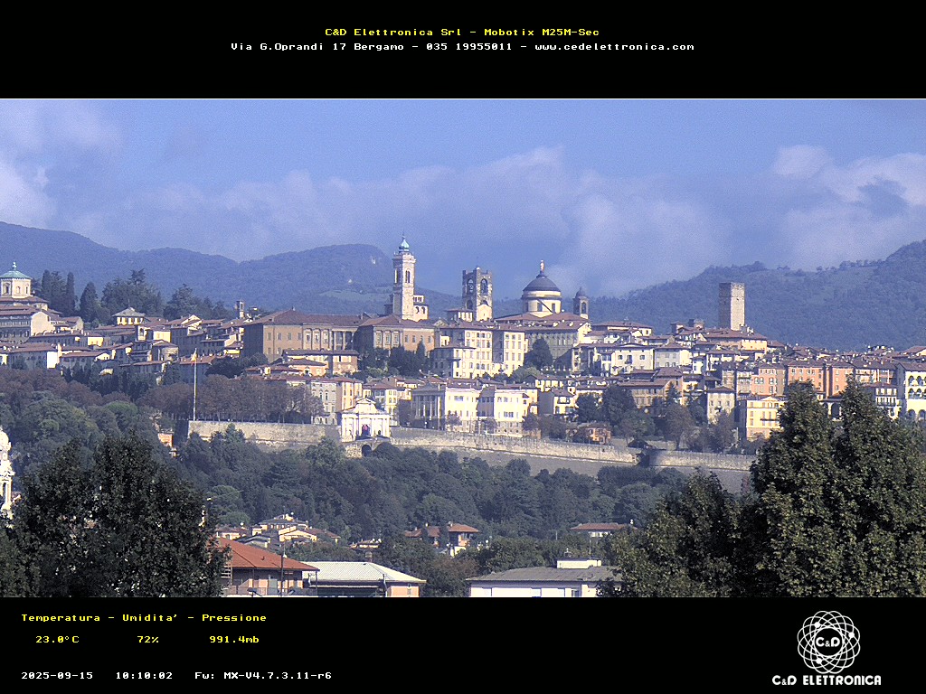immagine della webcam nei dintorni di Bonate Sotto: webcam Bergamo
