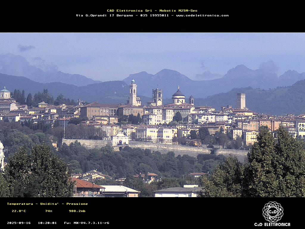 immagine della webcam nei dintorni di Valbrembo: webcam Bergamo